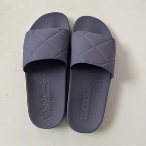Bottega Veneta Lavender Quilted Rubber Slides size 41